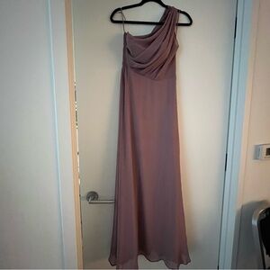 BIRDY GREY bridesmaid dress, KIRA DRESS chiffon dark mauve, XS